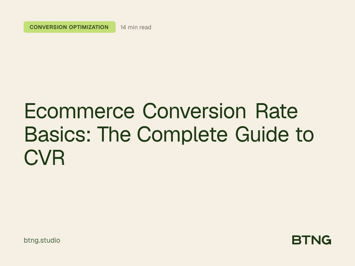 Ecommerce Conversion Rate Basics: The Complete Guide to CVR