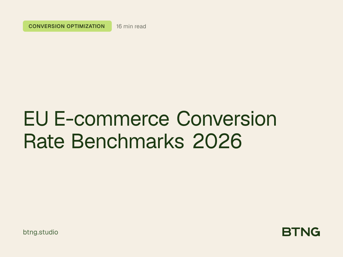 EU E-commerce Conversion Rate Benchmarks 2026