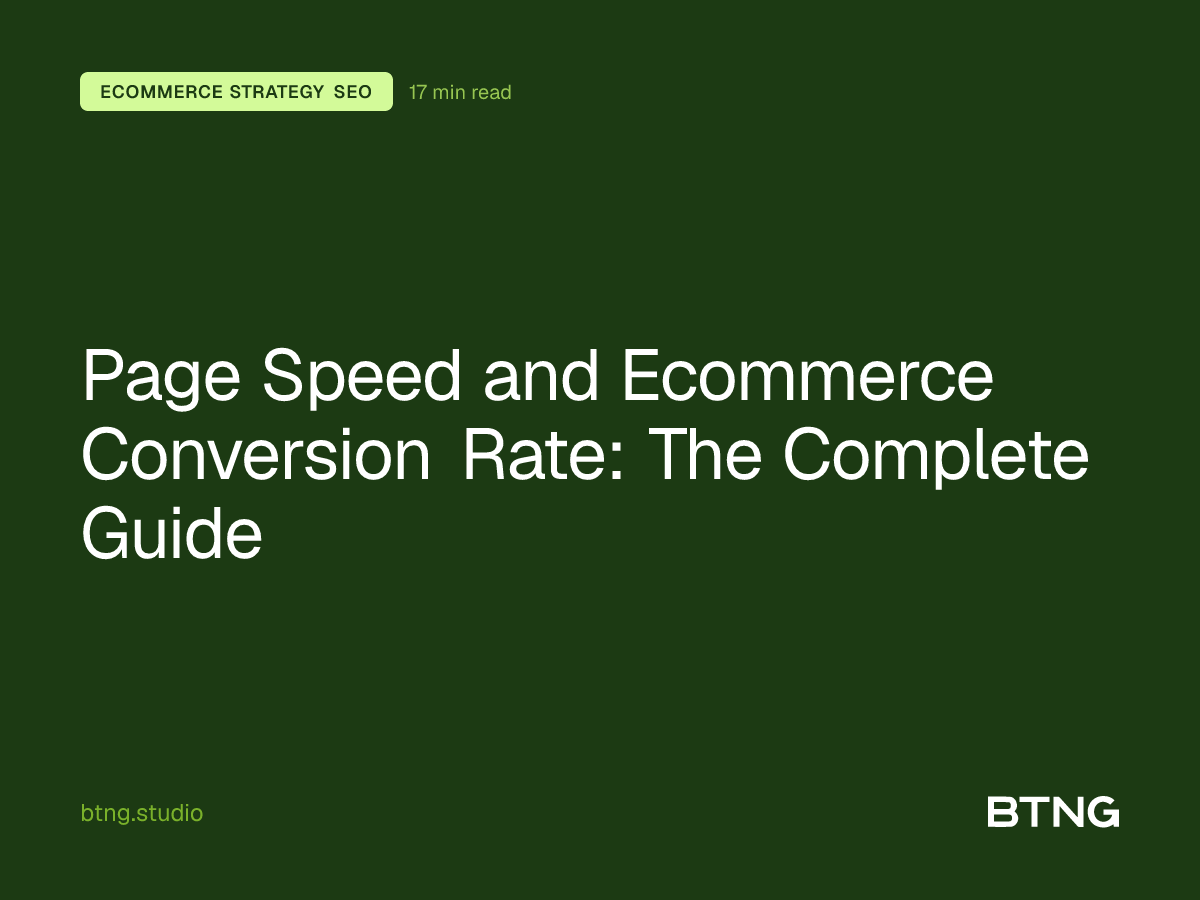 Page Speed and Ecommerce Conversion Rate: The Complete Guide
