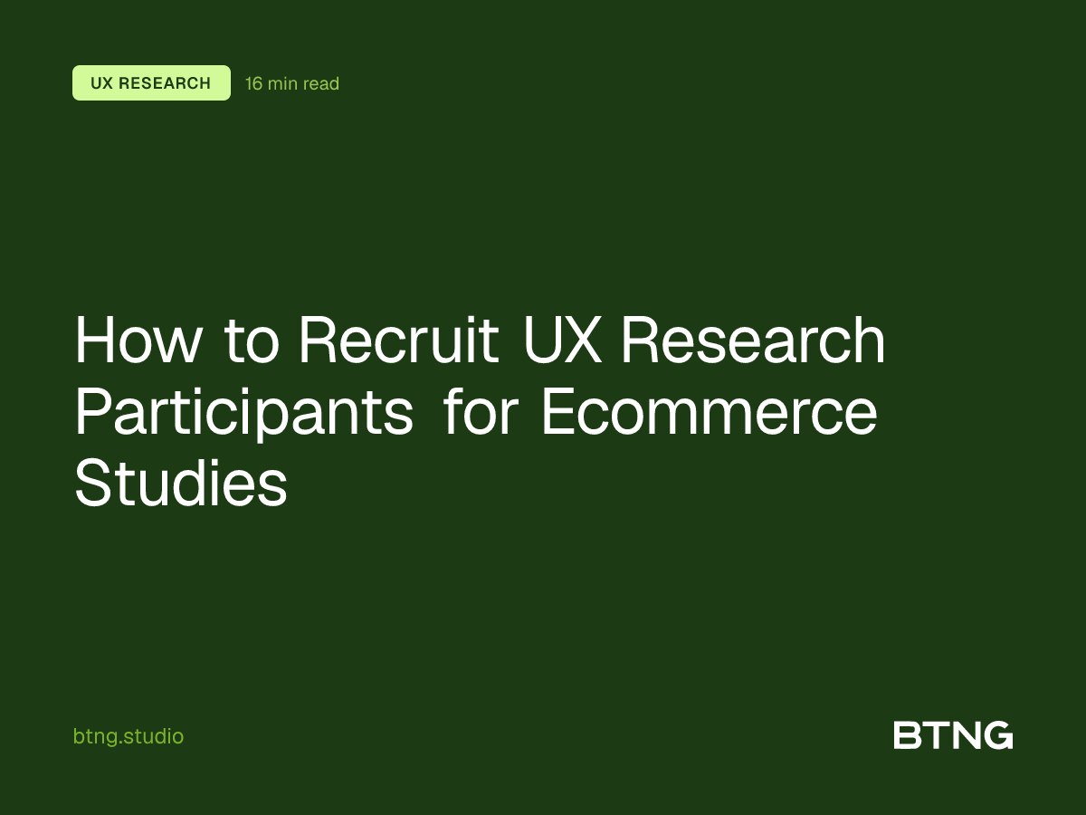 How to Recruit UX Research Participants for Ecommerce Studies