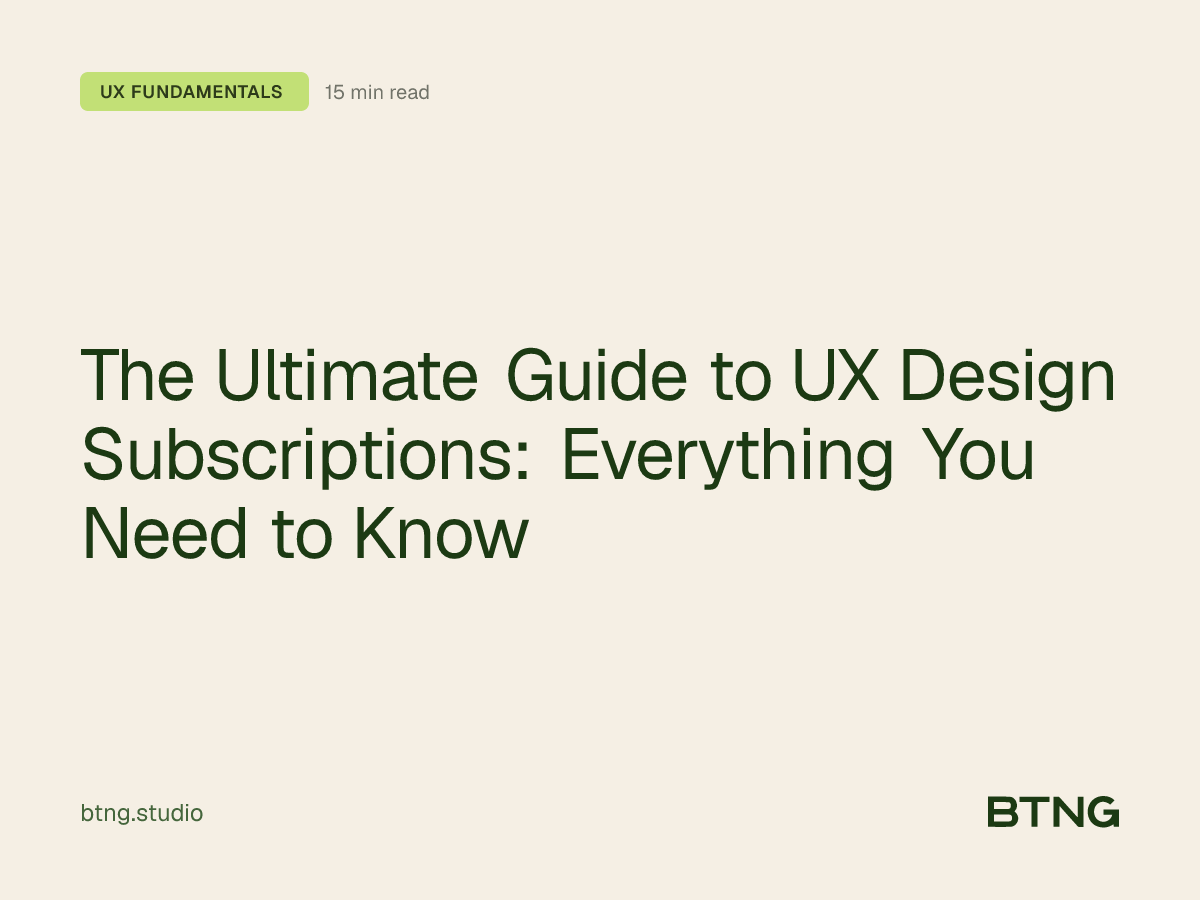 The Ultimate Guide to UX Design Subscriptions: Everything You Need to Know