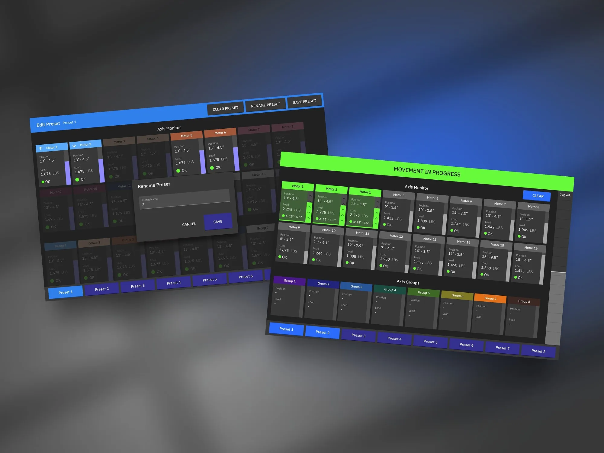 Stage Automation App: Dark Mode Material Design - Image 2